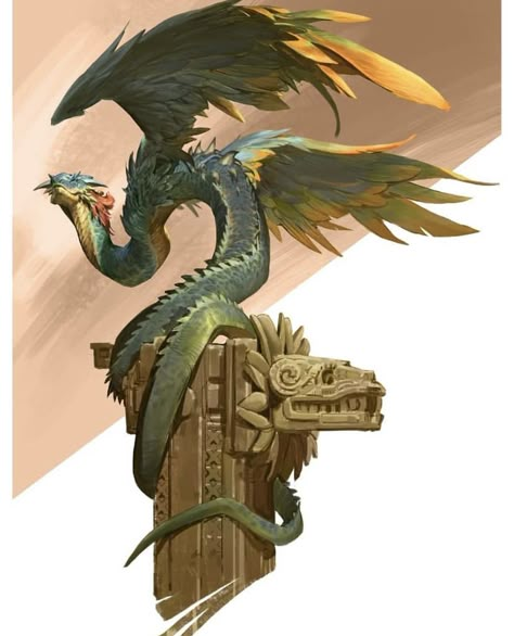 Quetzalcoatl Art, The Art Showcase, Art Showcase, Daily Sketch, Creature Artwork, Fantasy Beasts, Creature Drawings, Monster Concept Art, Fantasy Creatures Art