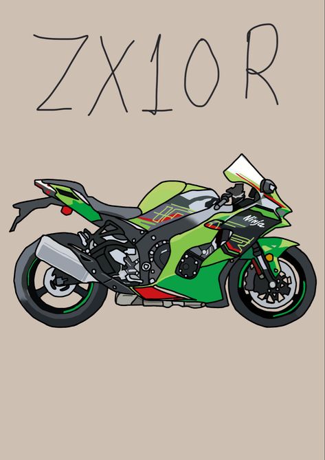 #drawing #motorcycle #bike #kawasaki Zx10r Drawing, Kawasaki Ninja Drawing, Kawasaki Ninja H2r Drawing, Motor Bike Drawing, Motos Aesthetic, Biker Drawing, Drawing Motorcycle, Bike Kawasaki, Motorcycle Vector