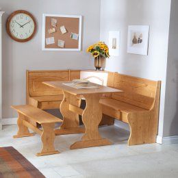 Farmhouse & Cottage Style Furniture and Home Decor | Hayneedle Kitchen Table For Small Spaces, Breakfast Nook Set, Tables For Small Spaces, Corner Bench Dining Set, Breakfast Nook Table, Corner Nook, Breakfast Nook Dining Set, Bench Dining, Nook Dining Set