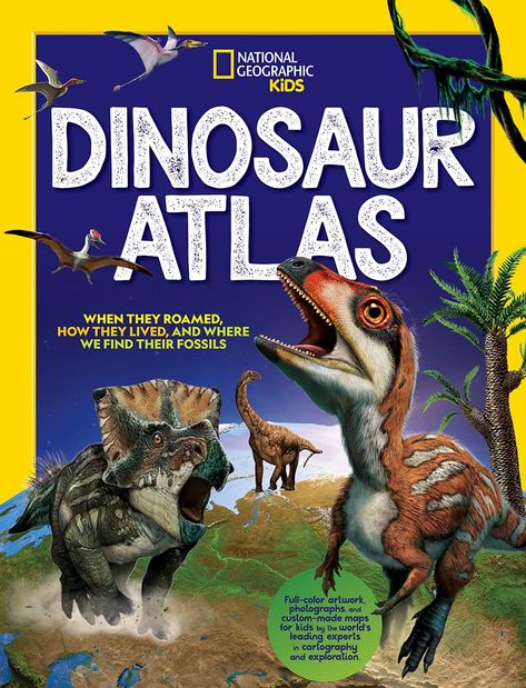 Enter to #Win Last Minute Gift Ideas from National Geographic Kids Books #MegaChristmas22 - Mom Does Reviews Atlas Book, Maps For Kids, National Geographic Kids, Prehistoric Creatures, Dinosaur Kids, White Star, Big Book, Custom Map, Holidays With Kids