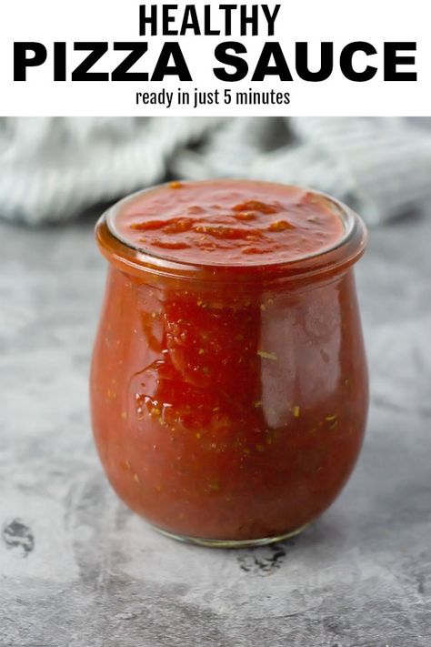 This healthy pizza sauce has an amazing flavor and literally takes minutes to make with only 8 ingredients. This will definitely be the only homemade pizza sauce you will need. #pizzasauce #easyrecipe #homemade #pizzasauceeasy #pizzzasaucerecipe Healthy Homemade Pizza Sauce, Healthy Pizza Sauce Recipe, Pizza Sauce Healthy, Pizza Sause, Low Sodium Pizza Sauce, Healthy Pizza Sauce, Pizza Sauce Easy, Casserole Pizza, Cafeteria Kitchen