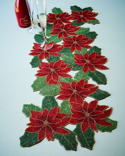 Poinsettia leaves