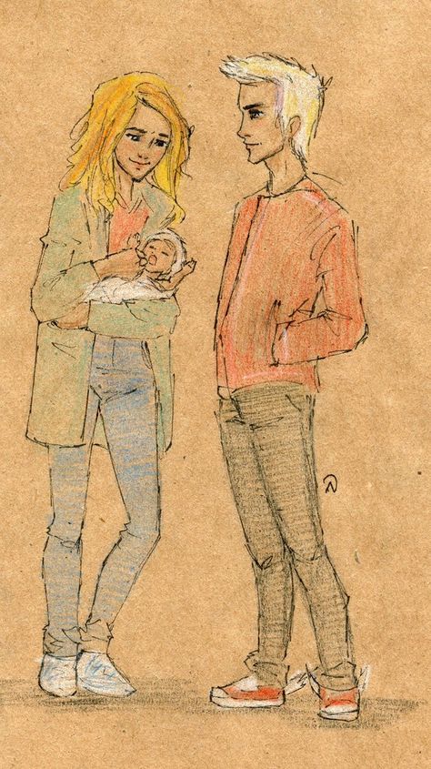 Mae Castellan, baby Luke, and Hermes May Castellan Fan Art, May Castellan, Pjo Fancast, Scar Face, Percy Jackson Annabeth Chase, Luke Castellan, Persassy Jackson, Peter Johnson, Trials Of Apollo