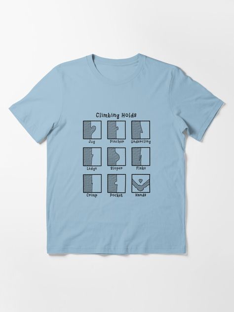 "Climbing Holds" T-shirt by wanderingfools | Redbubble Climbing Shirt, Climbing Holds, Lightweight Hoodie, Climbing, Hold On, Mens Graphic, Mens Graphic Tshirt, Mens Tshirts, Mens Tops