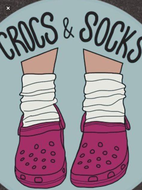 Crocs Shoes Drawing, Tumblr Stickers, Cup Designs, Hydroflask Stickers, Funny Socks, Crocs Shoes, Cricut Ideas, Graphics Design, Shoe Game