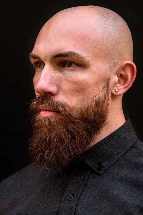 Faded Beard Styles, Bald Haircut, Beard Suit, Bald Men With Beards, Beard Shapes, Beard Haircut, Bald With Beard, Best Beard Styles, Beard Fade