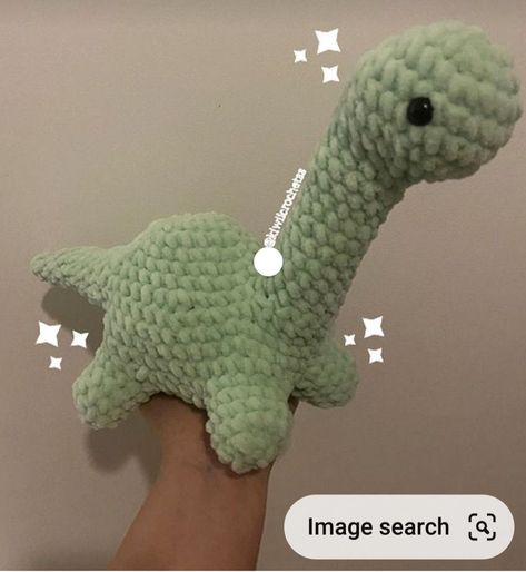 Crochet Plushies Dinosaur, Aesthetic Amigurumi Free Pattern, Brachiosaurus Crochet Pattern, Crochet Animals Cute, Crochet Brachiosaurus, Cute Crochet Stuffed Animals, Crochet Stuff Animals, Brachiosaurus Crochet, Cute Brachiosaurus