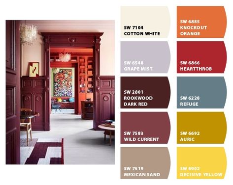 ColorSnap by Sherwin-Williams – Home Color Snap Visualizer Sherwin Williams, Color Snap Visualizer, Sherwin Williams Moscow Midnight, Moscow Midnight, Different Types Of Painting, Traditional Paint, The Way Home, Types Of Painting, Red Paint