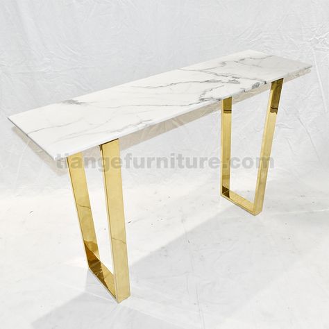 Meridian Cameron Console Table Console Table Gold, Stainless Steel Coffee Table, Marble Console Table, Marble Console, Steel Coffee Table, Furniture Manufacturing, Modern Hardware, China Furniture, Table Tv