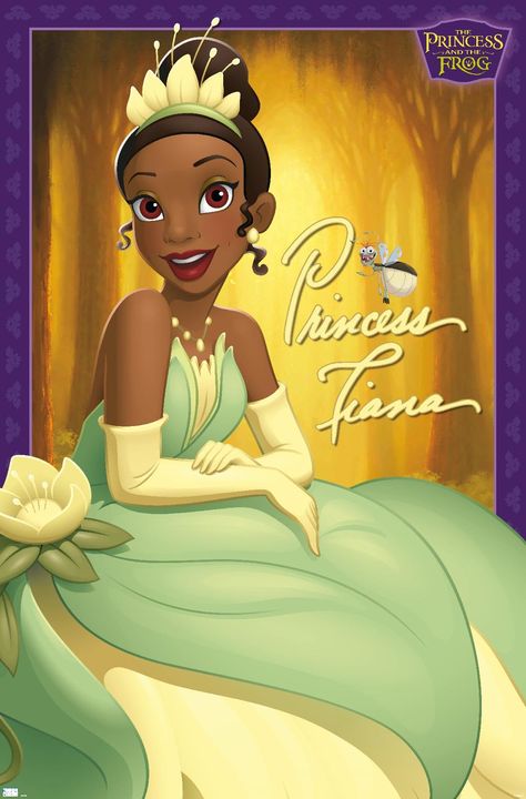 PRICES MAY VARY. This Trends Disney The Princess And The Frog - Princess Tiana Wall Poster uses high-resolution artwork and is printed on PhotoArt Gloss Poster Paper which enhances colors with a high-quality look and feel High-quality art print is ready-to-frame or can be hung on the wall using poster mounts, clips, pushpins, or thumb tacks Made in the USA and Officially Licensed Easily decorate any space to create the perfect decor for a party, bedroom, bathroom, kids room, living room, office, Party Bedroom, Princesa Tiana, Disney Princess Tiana, Frog Princess, Big Magic, Princess Tiana, Princess And The Frog, Disney Princess Art, Princess Art