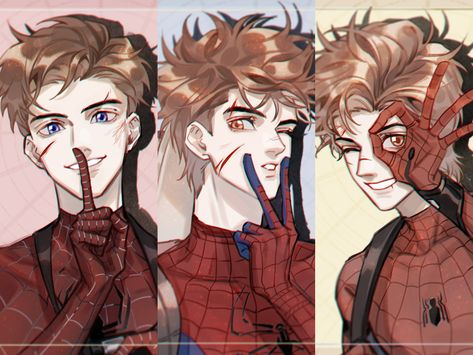 3 Peter Parker Fanart, The Amazing Spider Man Fanart, The Amazing Spiderman Fanart, Peter Parker Fanart, Spiderman Fanart, All Spiderman, Deadpool X Spiderman, Cartoon Characters As Humans, Peter Parker Spiderman