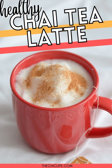 Chi Tea Latte Recipe, Healthy Chai Tea Latte, Tazo Chai Tea Latte Recipe, Chia Tea Latte Recipe, Tazo Chai Tea, Chai Tea Drinks, Chai Tea Concentrate, Hot Chai Tea, Salted Caramel Smoothie