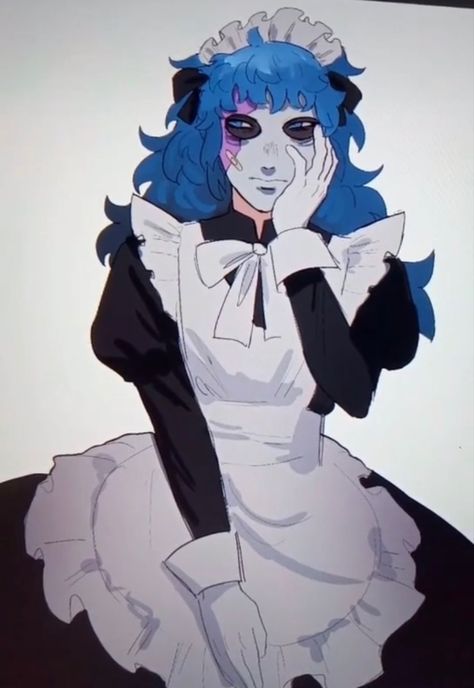 Sally Face In A Skirt, Hair Dye On Top Of Head, Sal Fisher In A Dress, Sally Face In A Dress, Sal Fanart, Sal Fisher Fanart, Spider Web Drawing, Sally Fisher, Mad Face