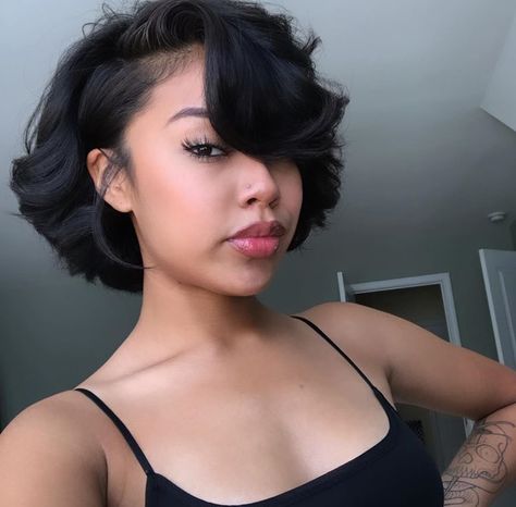 Natural Hair Bob, Pressed Natural Hair, Short Black Hair, Silk Press Natural Hair, Natural Hair Short Cuts, Short Hair Black, Short Hair Pixie Cuts, Short Sassy Hair, Sassy Hair