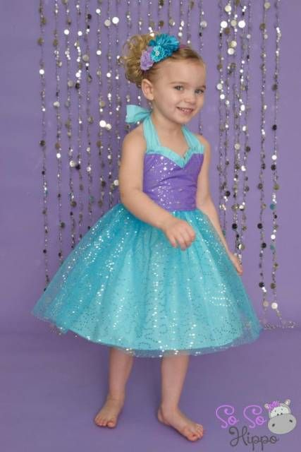 Sequin Kids Dress, Mermaid Birthday Party Decorations, Ariel Birthday, Mermaid Theme Party, Mermaid Parties, Little Mermaid Birthday, Mermaid Costume, Mermaid Birthday Party, Sparkle Dress