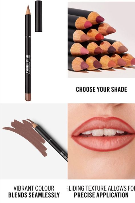 Rimmel Lasting Finish 8HR Lip Liner, 705 Cappuccino, Pack of 1 Rimmel Lip Liner Cappuccino, Soft Lips, Rimmel, Lip Liner, Cappuccino, Beauty And Personal Care, Beauty Makeup, Makeup Looks, Lips