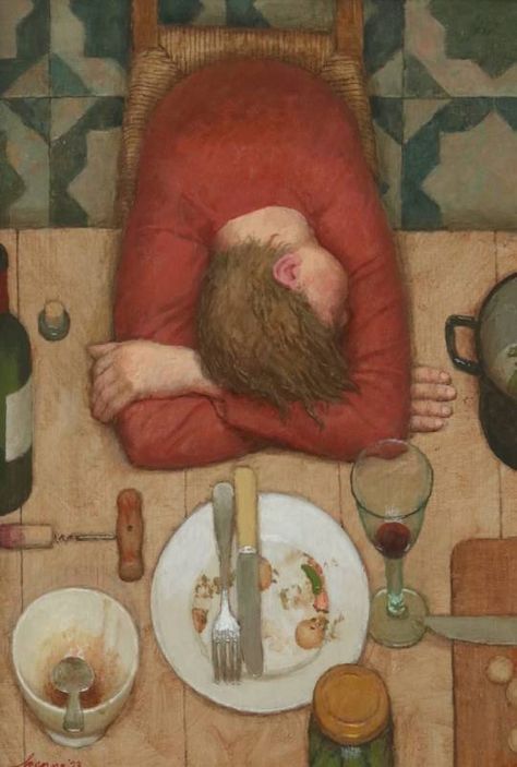 Sleep by Kenne Gregoire, 2023. Acrylic on linen. 57 x 40 cm Kenne Gregoire, Paula Rego, Primitive Painting, Ink Illustration, Middle Class, Funny Reaction Pictures, Ink Illustrations, Inspirational Pictures, Painting Style