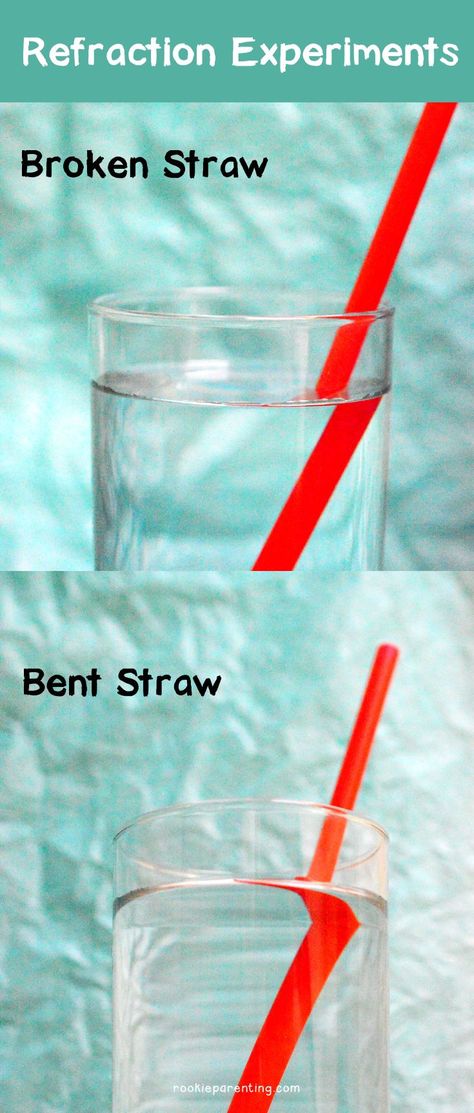 Split Straw Experiment - Light Refraction #STEMActivities #Science #rookieparentingscience Refraction Experiment, Science Light, Light Reflection And Refraction, Light Experiments, Fourth Grade Science, Steam Ideas, Reflection And Refraction, Kid Science, Light Unit