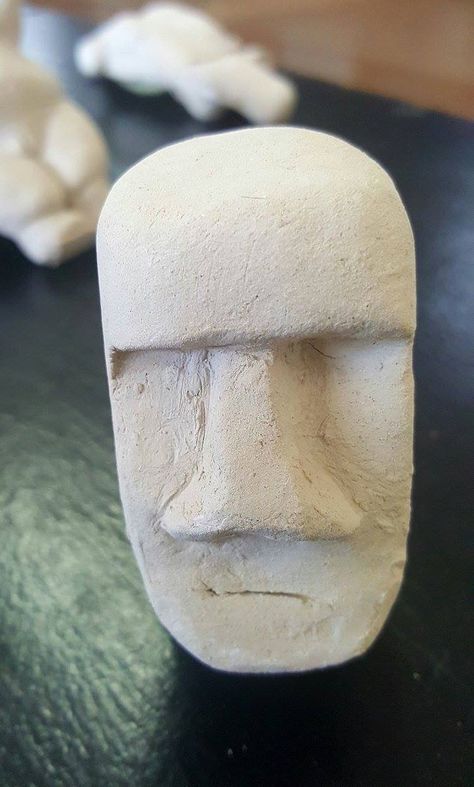 Soap bar or Plaster of Paris sculpture art Plaster Of Paris Sculpture, Paris Sculpture, Soap Sculpture, Plaster Sculpture, Plaster Of Paris, Easter Island, School Art, Soap Bar, Student Art