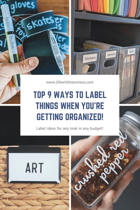 9 Best Ways to Label Anything & Everything for any budget and style Labeling Ideas, Labels For Organizing, Organized Ideas, Outdoor Shelves, Label Ideas, Stencil Stickers, Storage Labels, Supply Labels, White Paint Pen