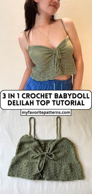 Babydoll Top Pattern, Crochet Babydoll Top, Babydoll Top Outfit, Crochet Babydoll, Peplum Top Outfits, Stylish Tops For Girls, Tube Top Outfits, Crochet Summer Dresses, Baby Doll Top