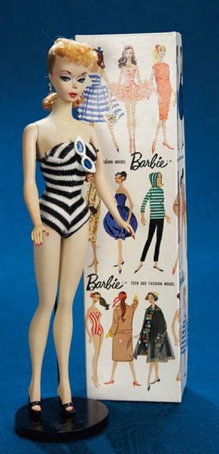 Ruth Handler, Ponytail Barbie, Fabulous 50s, Quilts Vintage, Blonde Ponytail, Black And White Swimsuit, Play Barbie, Felted Animals, Rag Dolls