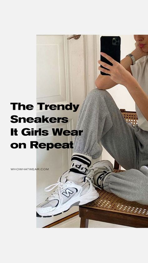 From New Balances to Reeboks—fashion girls swear by these four trendy sneakers. Sneakers Women Outfit, Jordan Woman, Cottage Core Fashion, New Balances, Womens Fasion, Reebok Classic Sneakers, Outfit Nike, Woman Sneakers, Sneaker Outfits Women