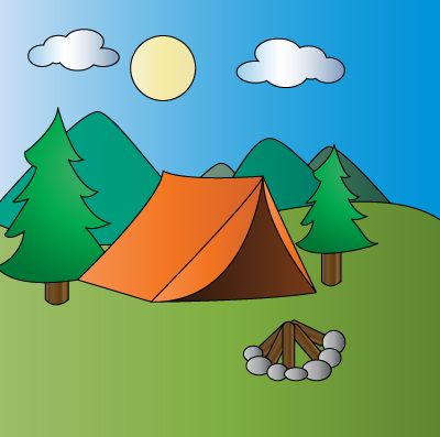 How to Draw a Campsite -- via wikiHow.com Campsite Drawing, Campfire Drawing, Art Education Resources, Camping Theme, Camping Art, Easy Drawing, A Circle, Art Education, Campfire