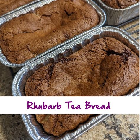 Rhubarb Tea Bread – I will make crafts and cook better Rhubarb Tea, Rhubarb Bread, Tea Bread, Pan Bread, Loaf Pan, Rhubarb, Farmers Market, Brown Sugar, Baking Soda