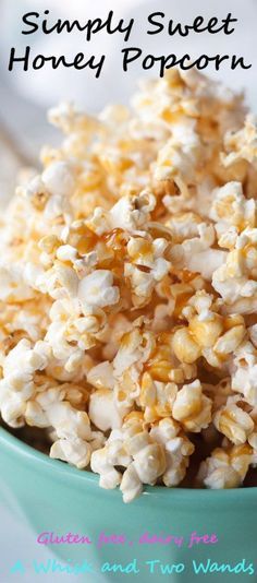 Simply Sweet Honey Popcorn is delicious honey kissed "caramel like" popcorn that is quick and easy to make and sure to sweeten snack time or your next movie night! Naturally gluten free and dairy free made with just 4 simple ingredients! Healthy Movie Snacks, Multicultural Recipes, Honey Popcorn, Gluten Free Popcorn, Your Next Movie, Movie Snacks, Butter Popcorn, Healthy Recipes Easy Snacks, Snacks To Make