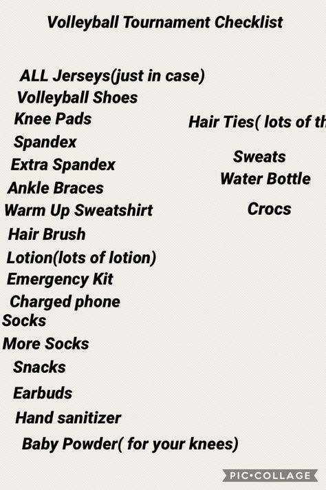 How To Prepare For A Volleyball Tournament, What To Pack In My Volleyball Bag, Stuff To Keep In Your Volleyball Bag, What To Put In Your Volleyball Bag For Practice, Must Haves For Volleyball, What To Take To A Volleyball Tournament, Good Shoes For Volleyball, Volleyball Tournament Outfit, Things To Put In Your Volleyball Bag