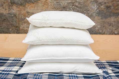 After spending a combined 242 nights on 31 pillows and talking with a half-dozen sleep and industry experts, we’ve concluded that the best pillow for most people is the Xtreme Comforts Shredded Mem… Best Bed Pillows, Best Linen Sheets, Best Pillows For Sleeping, Best Bed, Side Sleeper Pillow, House Bedrooms, Luxury Pillows, Bedroom Essentials, Foam Pillow