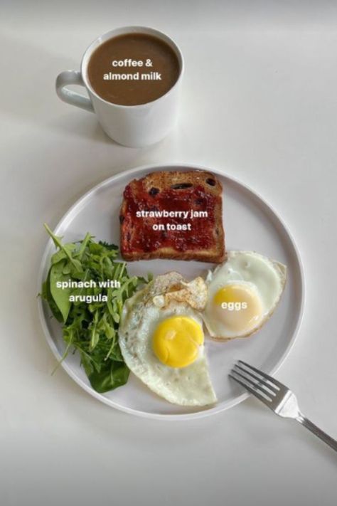 Health Egg Breakfast, Nice Healthy Breakfast, My Plate Breakfast Ideas, Nutritious Breakfast Aesthetic, Healthy Fulfilling Breakfast, Healthy Energizing Breakfast, Lost Weight Breakfast, Healthy Light Breakfast Ideas, Balanced Breakfast Aesthetic