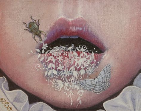 Lace Painting, Lowbrow Art, Arte Inspo, A Level Art, Pop Surrealism, Ethereal Art, Surreal Art, Pretty Art, Dark Art