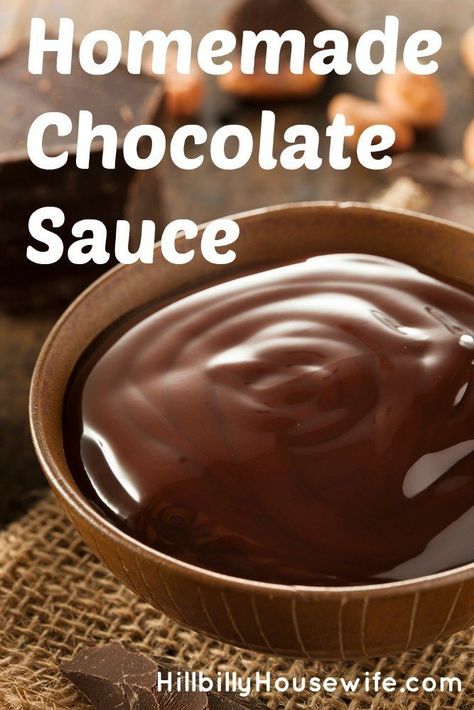 Homemade Chocolate Sauce - Hillbilly Housewife Chocolate Sauce Recipe Cocoa Powder, Chocolate Sauce Recipe, Chocolate Syrup Recipes, Homemade Chocolate Sauce, Food From Scratch, Chocolate Sauce Recipes, Chocolate Dipping Sauce, Homestead Life, Fudge Sauce