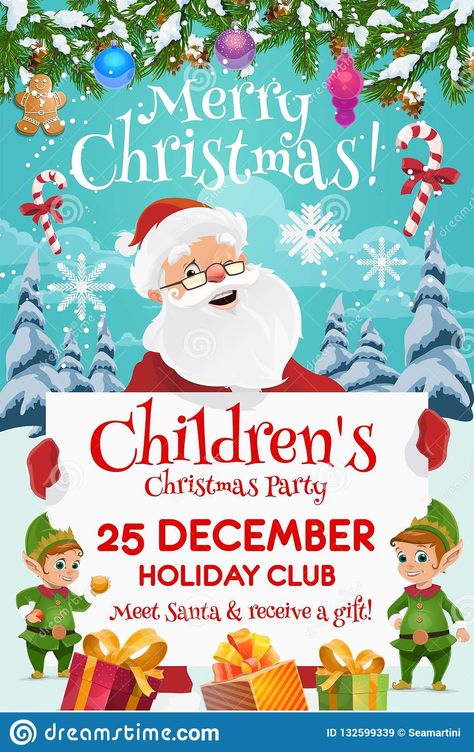 Christmas Party Kids, Christmas Party Invitation Wording, Christmas Poster Design, Pirate Birthday Invitations, Pirate Invitations, Card For Christmas, Elves Gift, Christmas Party Invitation Template, Work Christmas Party