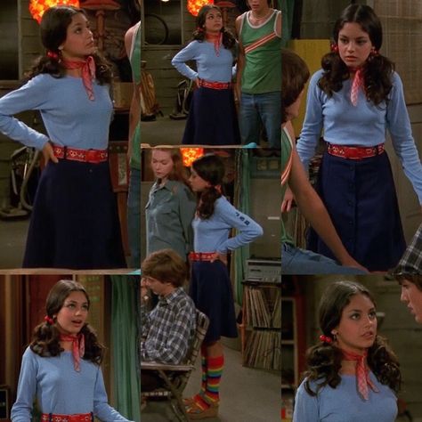 1x5 Eric's Burger Job Mexican Restaurant Outfit Ideas, Jackie Burkhart Costume, Jackie Burkhart Outfits That 70s Show, Mika Kunis, Jackie Outfits, That 70s Show Outfits, 70s Wardrobe, 70s Show Outfits, Jackie Burkhart Outfits