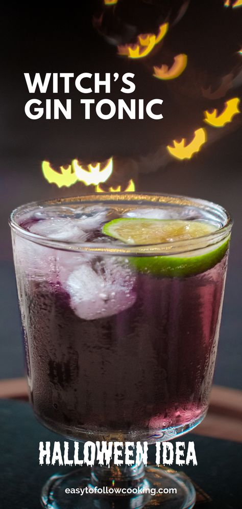 Get ready to bewitch your taste buds with the Witch’s Gin Tonic! 🍸🧙‍♀️ The gorgeous blend of pink gin, purple liqueur, and tonic water creates a fun and colorful Halloween drink. ✨ Add a squeeze of lime juice and top with a fiery lime and brown sugar garnish for an unforgettable look! 🔥 Perfect for sipping under the moonlight this Halloween. 🌕 #GinCocktails #HalloweenDrink #HalloweenPartyCocktail #PurpleCocktail #GinRecipes Gin Tonic Recipe, Gin Tonic Cocktail, Halloween Recipes Drinks, Ginger Beer Cocktail, Cocktail Gin, Vodka Tonic, Tonic Drink, Halloween Drink, Halloween Cocktail