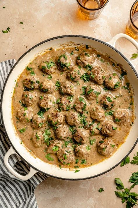 Whole30 Swedish Meatballs, Whole 30 Swedish Meatballs, Alex Snodgrass Defined Dish, Swedish Lunch Ideas, Defined Dish Recipes, Sides For Meatballs, Dairy Free Swedish Meatballs, Healthy Swedish Meatballs, Braiser Recipes