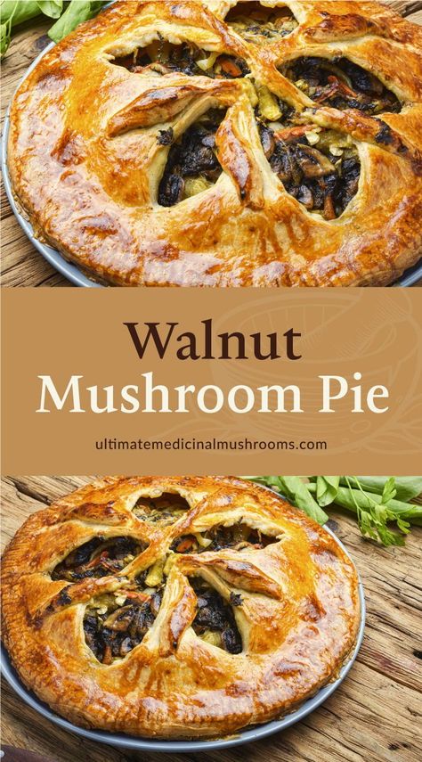 Healthy Mushroom Recipes, Morel Recipes, Healthy Pies, Mushroom Recipes Healthy, Baked Mushrooms, Mushroom Pie, Mushroom Dish, Button Mushroom, Vegetables Recipes