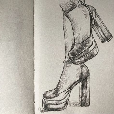 Shoe sketch. . . . #FashionIllustration #ShoeArt #Sketching #ArtisticFootwear #HighHeels #FashionDesign #Drawing #ArtOfShoes #CreativeSketch #Illustration #DesignInspiration #PencilDrawing #ShoeDesign #FashionSketch #ArtisticExpression How To Draw A High Heel, How To Draw High Heels, High Heels Sketch, High Heel Drawing, Shoe Drawing Ideas, Shoes Heels Drawing, Heels Sketch, High Heels Drawing, Heels Illustration