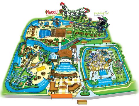 Waterpark Map, Directions & Free Parking | Schlitterbahn Galveston Summer Places, Wild Water, Legoland Florida, Donation Request, Water Parks, Water Adventure, Parc D'attraction, Thrill Ride, Waterpark