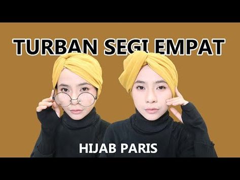 Tutorial Turban Hijab Segi Empat Paris - YouTube Tutorial Turban Hijab, Tutorial Turban, Turban Tutorial, Turban Hijab, Hijab Tutorial, Paris, Hair Styles, Hair, On Instagram