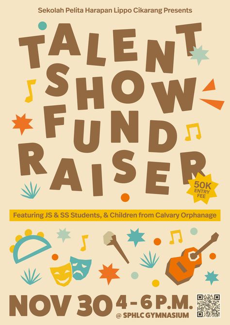 School Concert Poster, Talent Show Graphic Design, Comedy Show Poster Design, Talent Show Poster Ideas, College Event Poster, Talent Show Poster, Community Posters, Diy Father's Day Cards, Drama For Kids