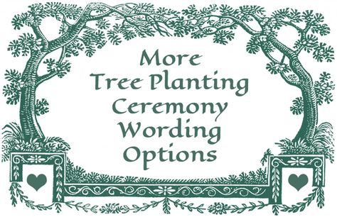 Options for tree planting ceremony wording in a wedding ceremony. Tree Planting Unity Ceremony Script, Tree Planting Ceremony, Northwoods Wedding, Wedding Minister, Wedding Photography Bridal Party, Wedding October, Wedding Ceremony Unity, Wedding Ceremony Script, Wedding Readings