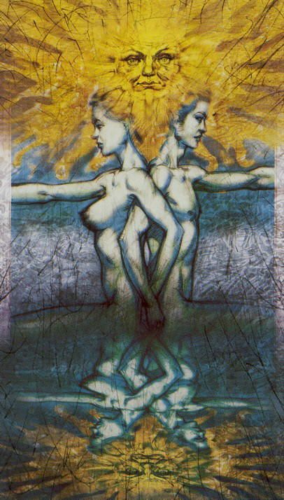 Feminine And Masculine Energy, The Lovers Card, Air Symbol, Lovers Card, Feminine And Masculine, The Lovers Tarot, Divine Masculine, Masculine Energy, Shiva Shakti