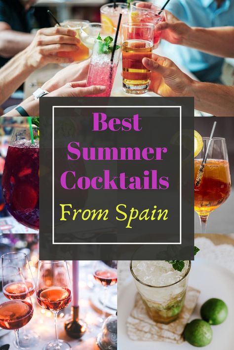 Spanish Cocktail, Moroccan Inspired Cocktails, Spanish Coffee Cocktail, Cocktails From Spain, Authentic Sangria Spain, Spanish Cocktails, Popular Mixed Drinks, Best Summer Cocktails, Lemon Drink