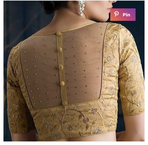 Net Saree Blouse Designs, Indian Blouse Designs, Netted Blouse Designs, Blouse Lehenga, Cotton Blouse Design, Sari Design, New Saree Blouse Designs, Latest Model Blouse Designs, Lehenga Blouse Designs