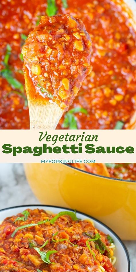 Whether you are vegetarian or not almost anyone can enjoy this easy recipe for homemade vegetarian spaghetti sauce. Vegetarian Spaghetti Sauce, Vegan Spaghetti Sauce, Meaty Spaghetti Sauce, Spaghetti Sauces, Vegetarian Spaghetti, Vegan Spaghetti, Homemade Spaghetti Sauce, Homemade Spaghetti, Budget Recipes