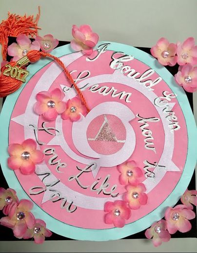 Steven Universe Grad Cap, Steven Universe Graduation Cap, Grad Cap Decorated, Graduation Cap Decoration Diy, Grad Hat, High School Graduation Cap, College Graduation Cap Decoration, Grad Cap Designs, Diy Graduation Cap